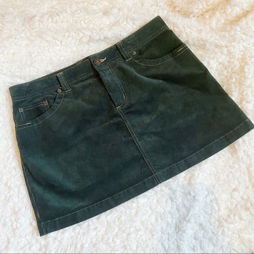 vintage corduroy mini skirt